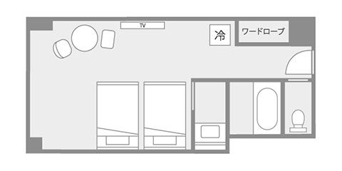 房間布局圖|札幌大通公園美爵酒店【官方】